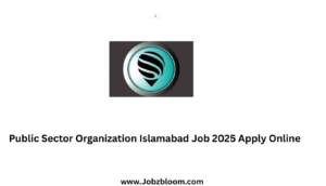 Public Sector Organization Islamabad Job 2025 Apply Online
